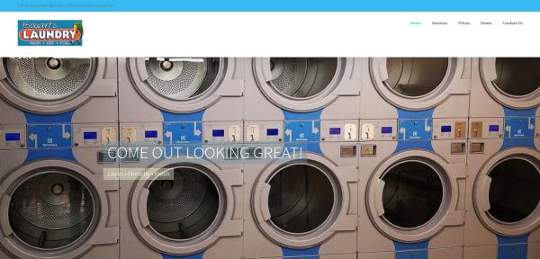 Bogart's Laundry Homepage Screenshot